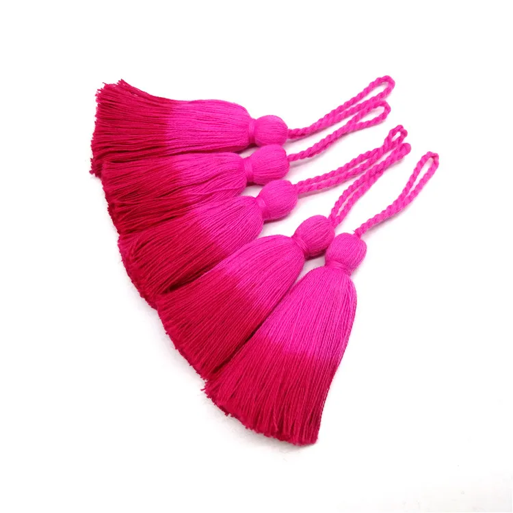 Hight quality multi colors tassel fringe keychain for handbag