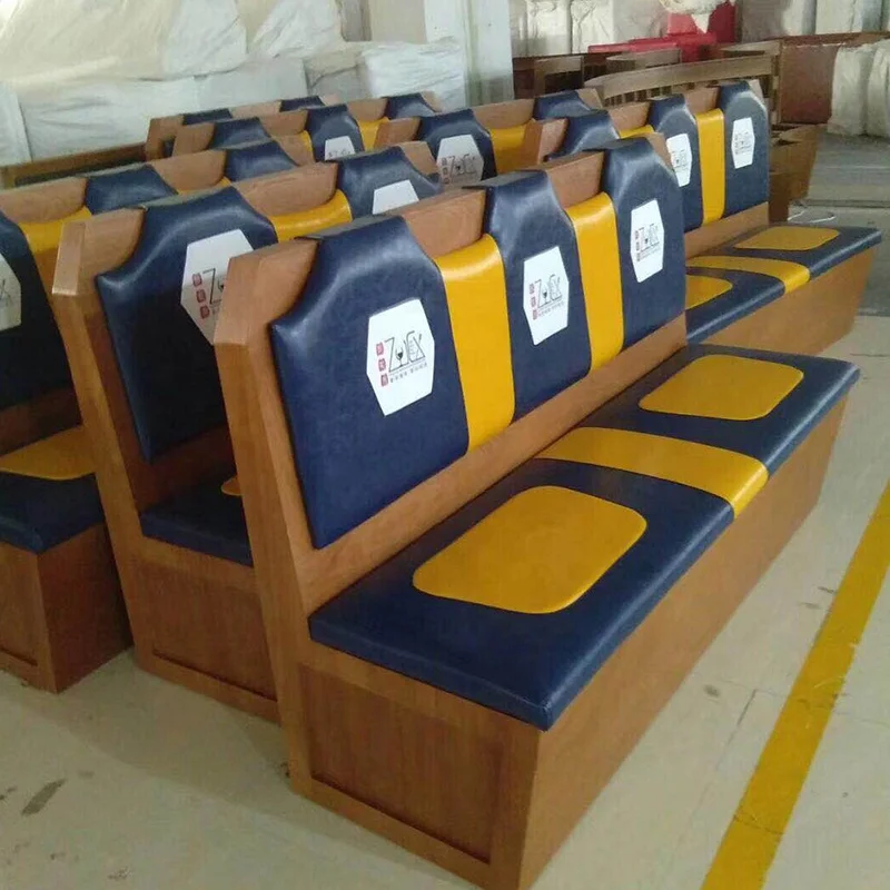 
restaurant furniture seating booth with custom logo custom-made size color price for meter is from 100$ moq is 1 meter 