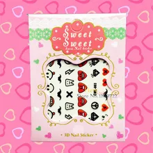 Inspired Kids Cartoon Nail Art Stickers Finger Styling Tools Watermark HCML 003 Child Nail Decoration Templates