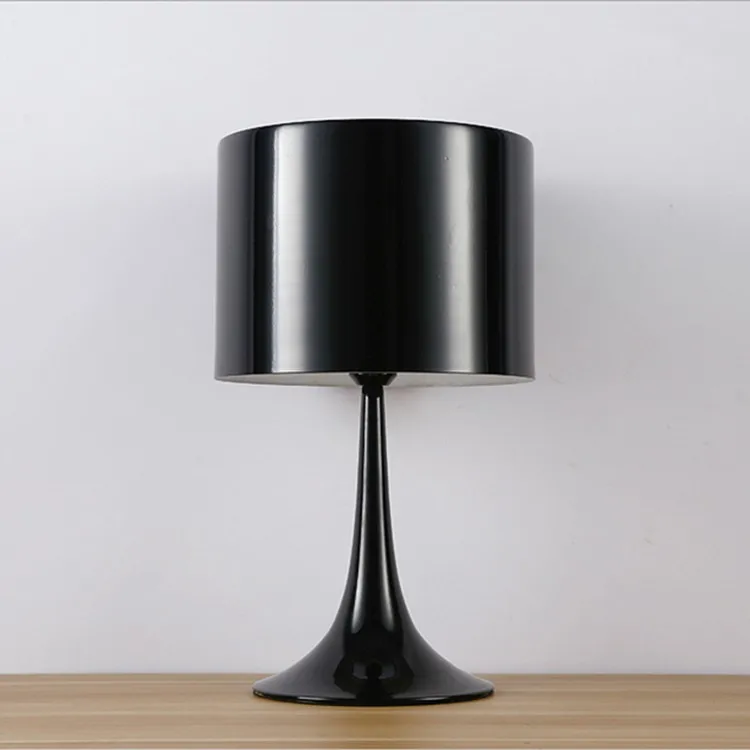 
Aluminum Shade Touch Folding Desk Lamp Black Bedroom Table Lamp 