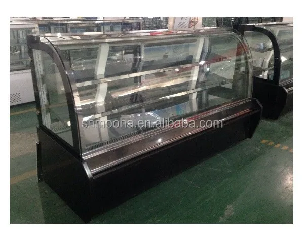 Bread & Cake Cabinet Supermarket Refrigerator Display Cooler Glass Cake Showcase Snack Bakery Counter Equipment Countertop