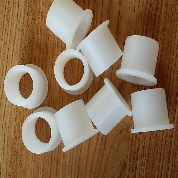 Black plastic insulation flanges bush bearing PA6 nylon sleeves bushing acetal POM jacket bush slide bush washer