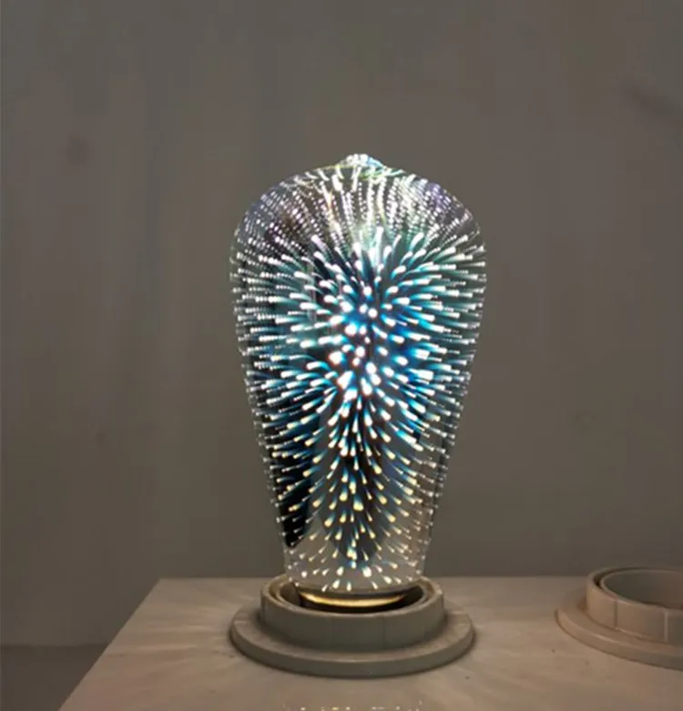 2021 Hot Sales 4w Lighting 3D LED Bulb Starry LED Firework Night Light Bulb