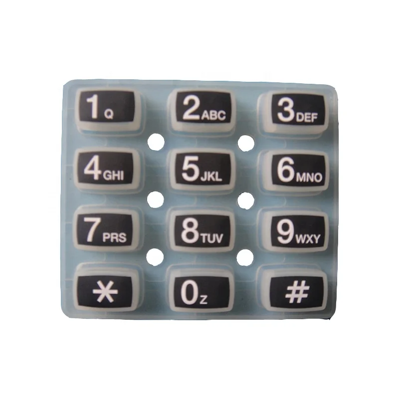 
Custom Push Button Switch Silicone Rubber Button 