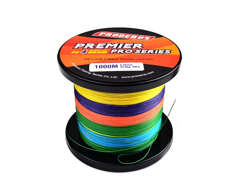 4-Weaves Fishing Line 300M-500M-1000M Premier Series Strong Multifilament PE Braided fishing thread 6-100LB