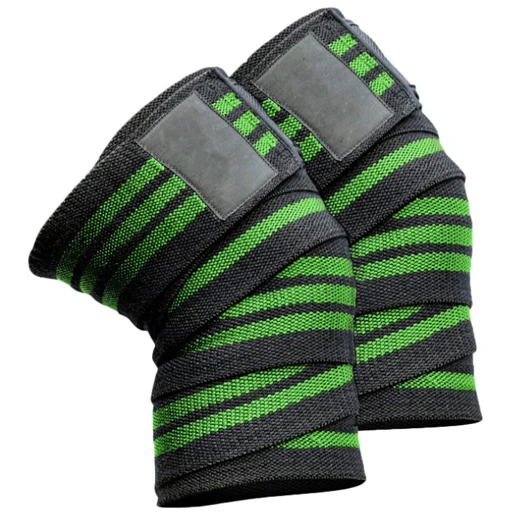 
Cheap and High Quality Sports Wrap-around Compression Leg Calf/ Knee Wraps for Weight Lifting and Squat 