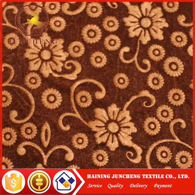 Various of pattern garment and women dress 3D embossed knitting velvet