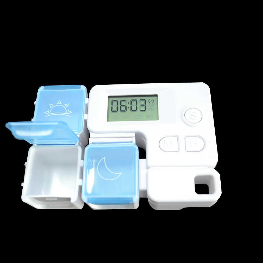 Pill Box TE01 Cute Weekly Alert Dispenser Intelligent Timing Time Medication Electronic Tetris electronic medicine box