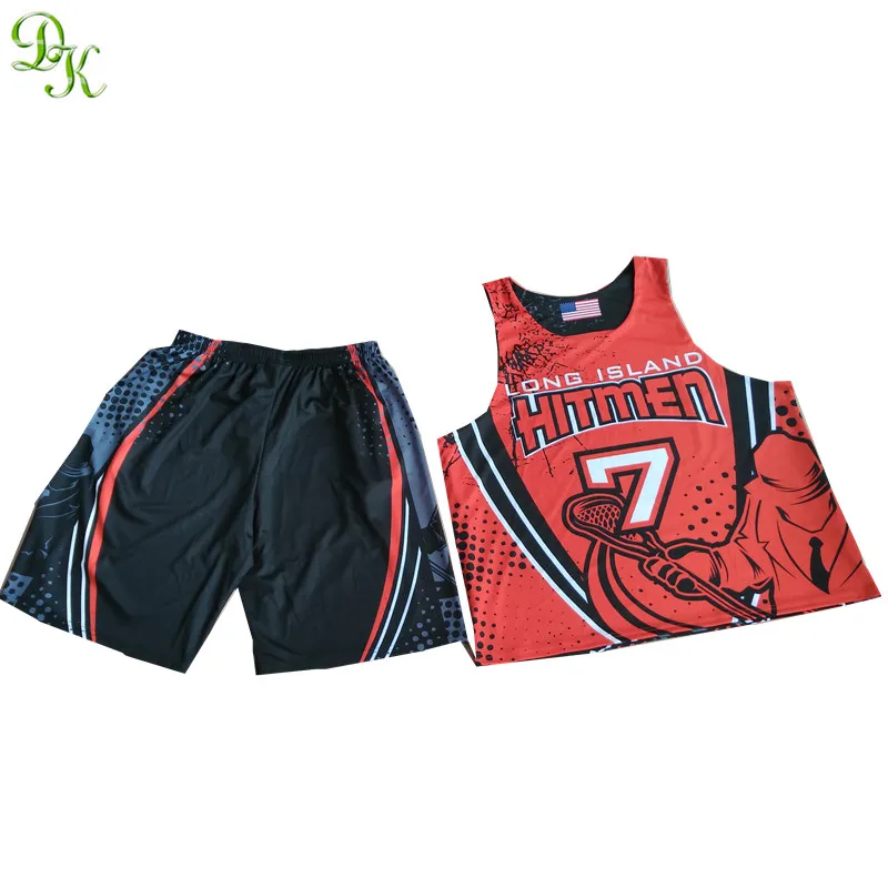 Wholesales cheap lacrosse jerseys with dye sublimation custom lacrosse jersey