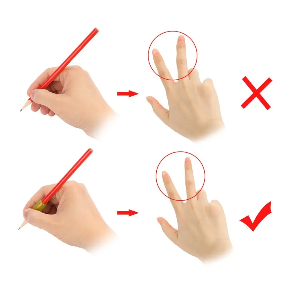 Silicone Pencil Holder Pen Writing Aid Grip Posture Correction Tool New