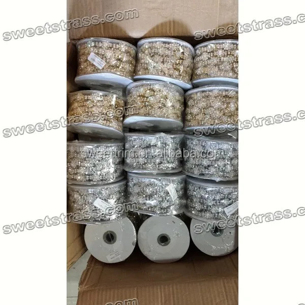 HOT SELL !! grade A cup chain rhinestones trimmings for dress