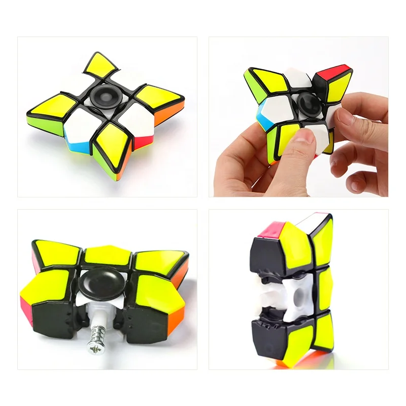 7x7x1.5cm high speed spinner cube for anti stress game