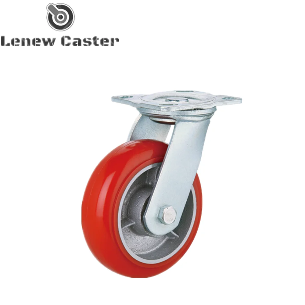 
Korean yuan edge pu pp swivel industrial caster wheel 