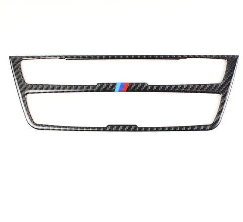 For BMW 3/4 Series 3GT F30 F31 F32 F34 Carbon Fiber Interior Strip Air Conditioning CD Panel Decorative Cover Trim