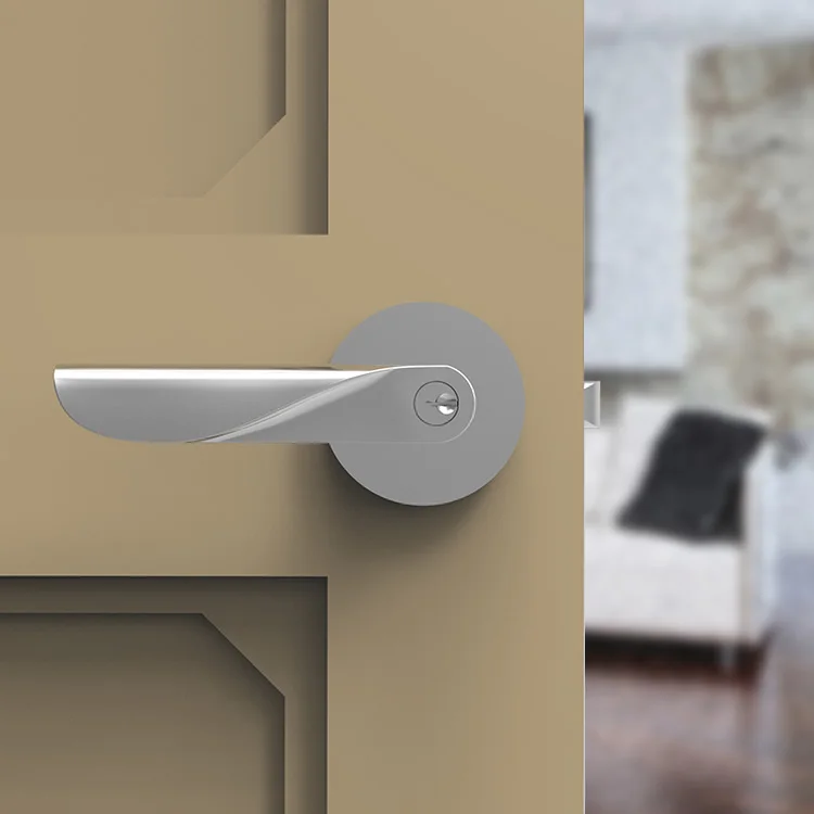 Ручка рычага передней двери MOK и твердая ручка из нержавеющей стали для дверного замка