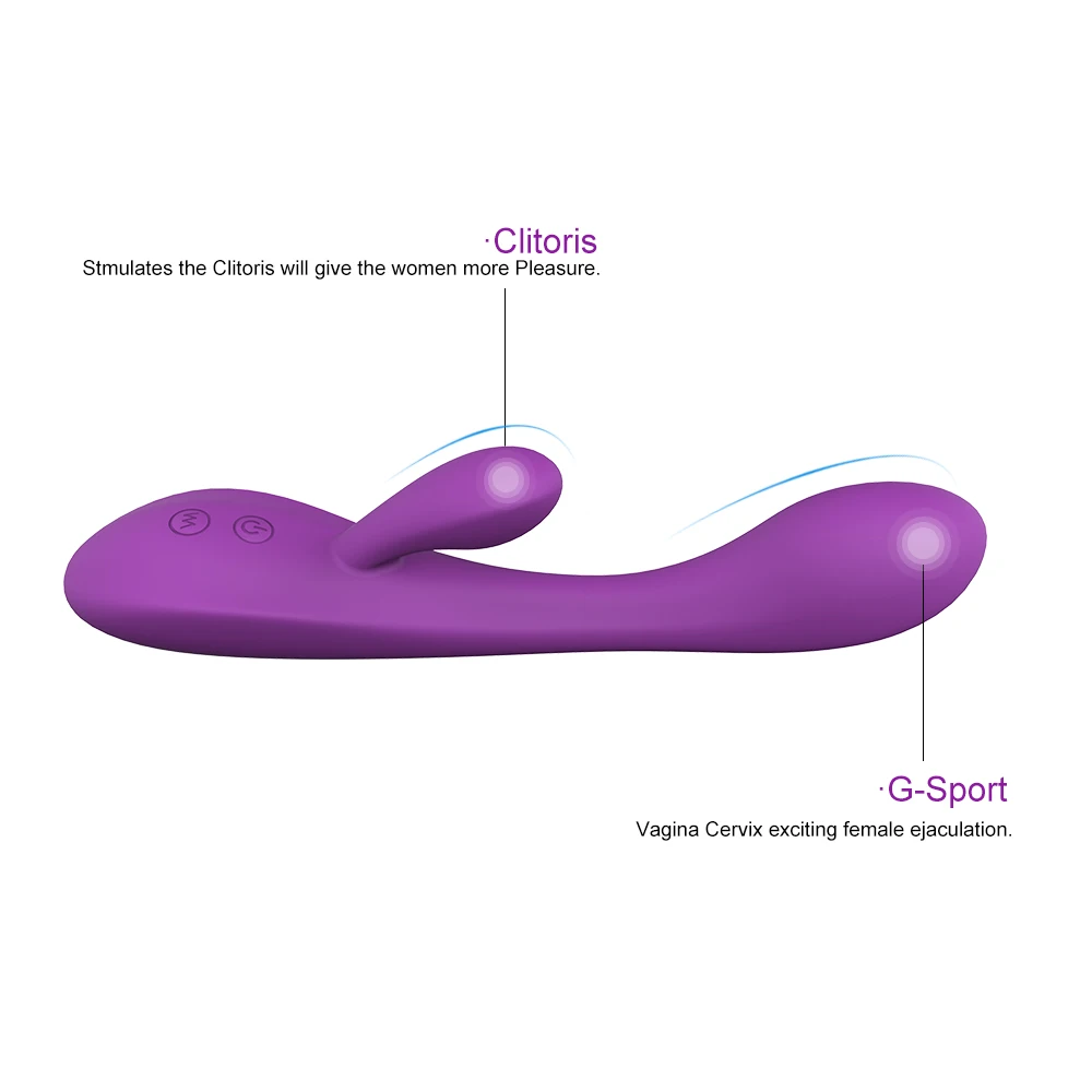 free sample USB Rechargeable G Spot Rabbit Vibrators Vagina Dildo Stimulation for Adult Sex Toys for Women and Couples