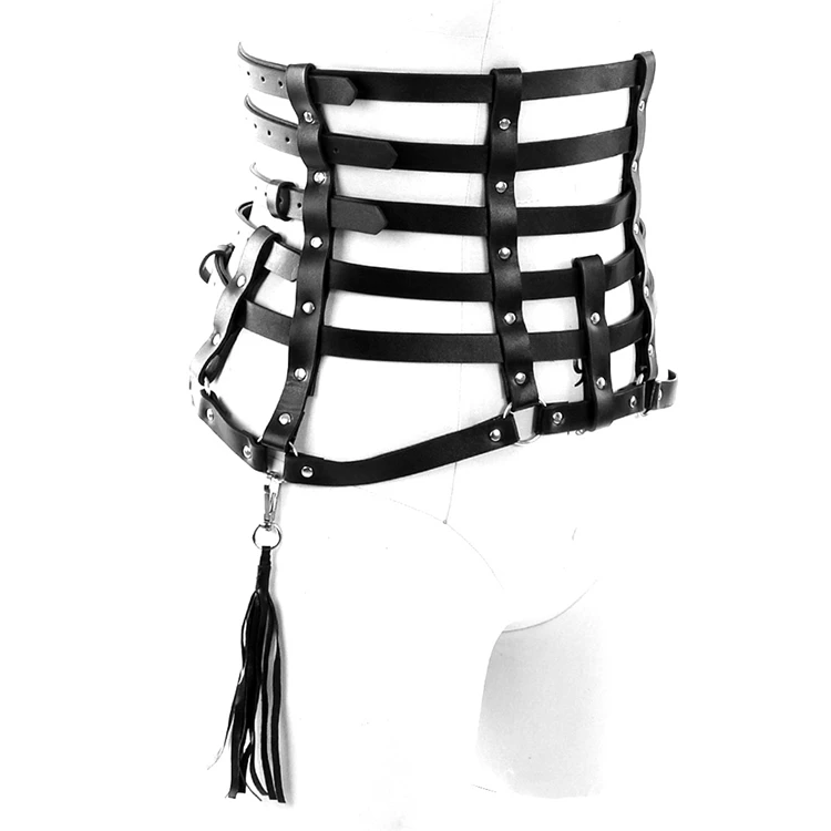 Для танцев на шесте, Клубные пикантные нижнее бельё для девочек, ботинки для панков и готов, подвязки, сексуальное нижнее белье, из PU искусственного материала (PU) на подтяжках пояс жгут