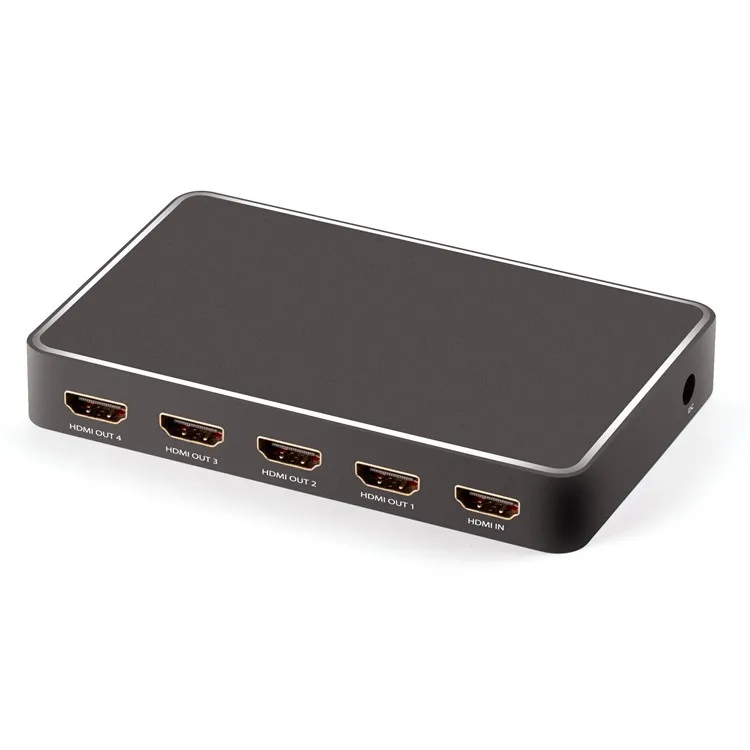 Rocketek V2.0 4 порта HDMI Splitter 1x4 поддержки 3D 4 К * 2 К HDCP
