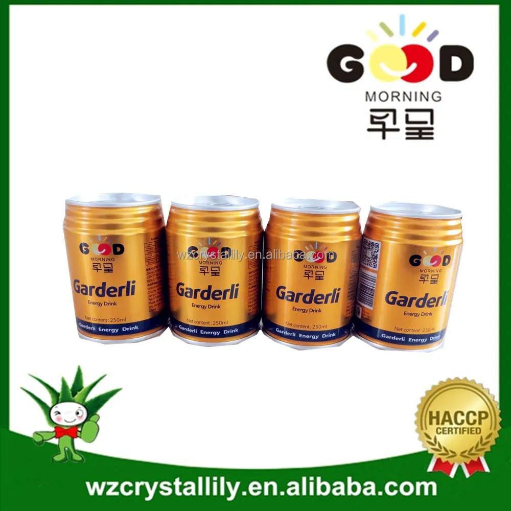 250ml  custom label  canned energy drink