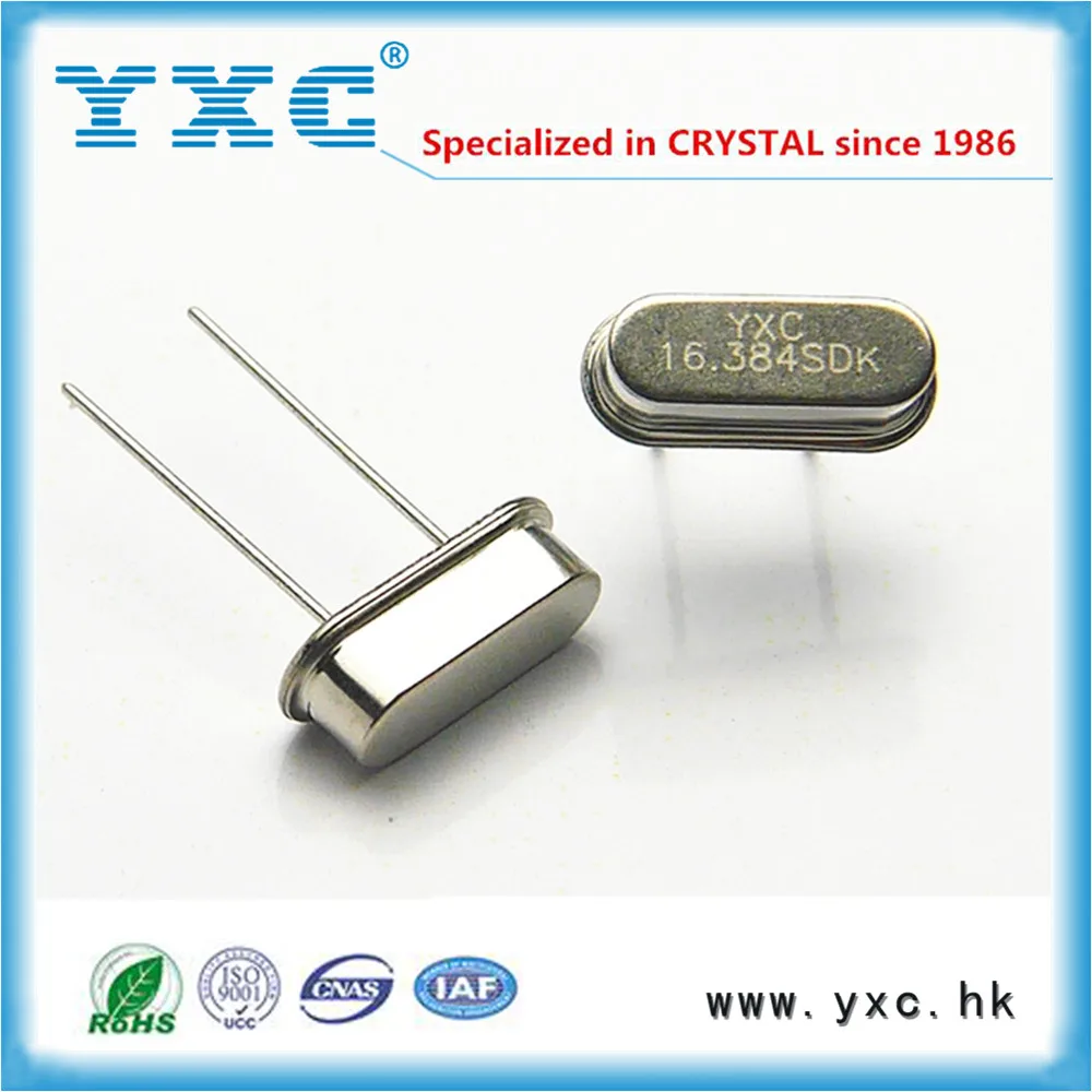 16.384 мГц 20ppm 20PF 49 S 2pin DIP кварцевый резонаторов кристаллов