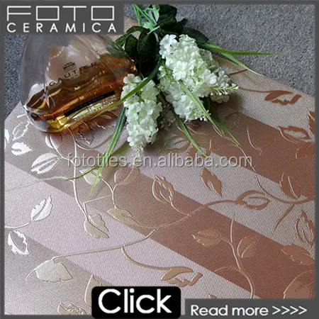 Завод ditect продвижение красный металлик остеклением керамогранита с листьев дизайн плитка для пола