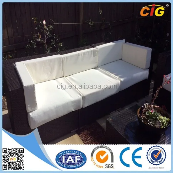 Good quality black and white corner sofa set