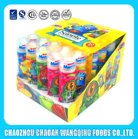 
Monster nipple toothpastec powder candy in bottle 