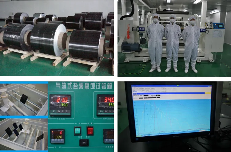 black selective absorber coating solar films for Flat plate solar collector