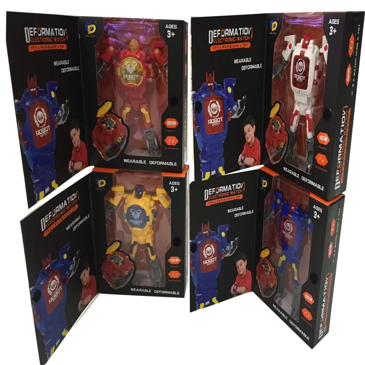 2018 hot toys for christmas Gift transform Robot watch Transformation Toys