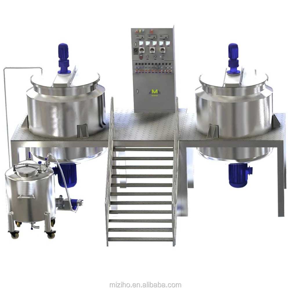 MZH-Automatic Shampoo oil hair gel mixer and liquid shop production line equipment Mixer