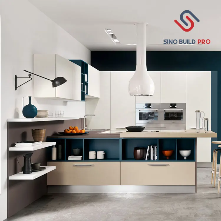 Современный глянцевый кухонный шкаф, современный белый лаковый кухонный шкаф, доступный современный кухонный шкаф, простой дизайн