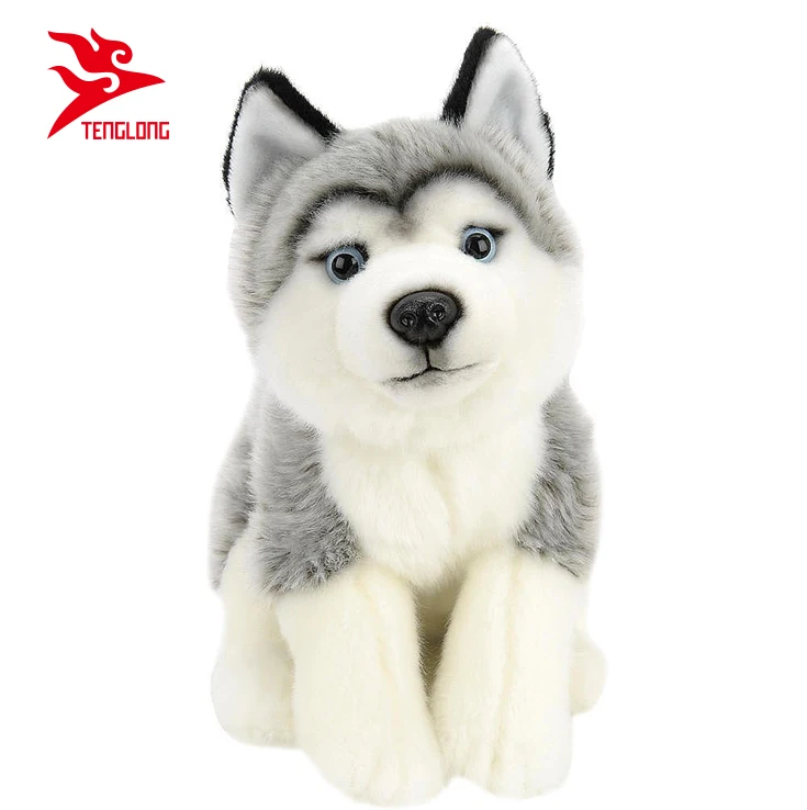 Yangzhou Gold Supplier Custom 12inch Plush Stuffed Animal Husky Toy