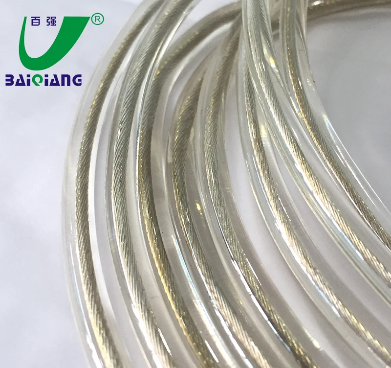 
Hot Sale Environmental Tasteless PVC Coated 1x19 Steel Wire Rope for Skipping Jump Skipping 