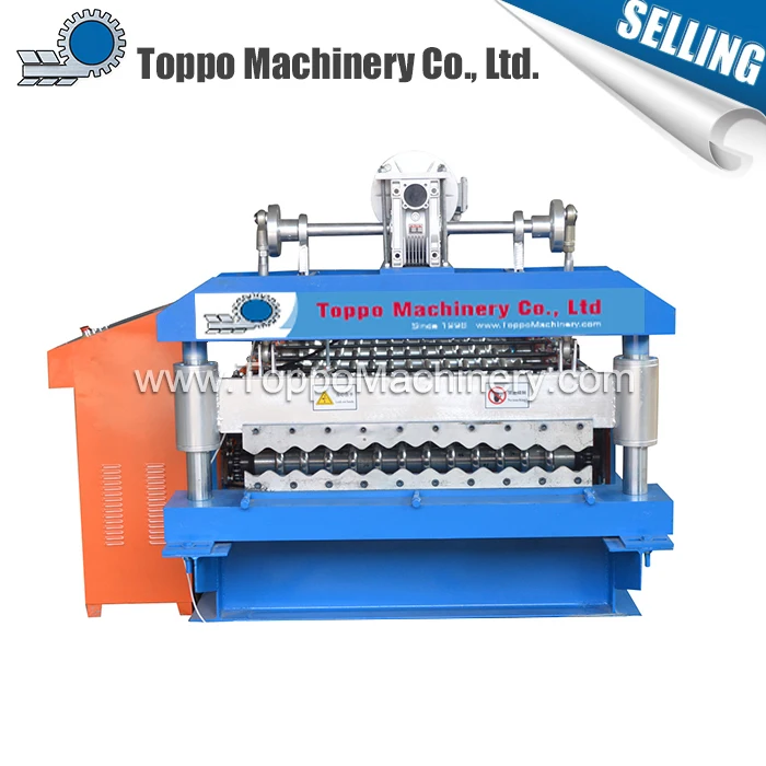 Большой материал различные виды гофрированного металла шаг черепичной кровли making machine
