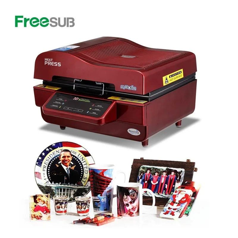 Freesub 3d sublimation vacuum heat press machine mobile phone case printing machine ST3042