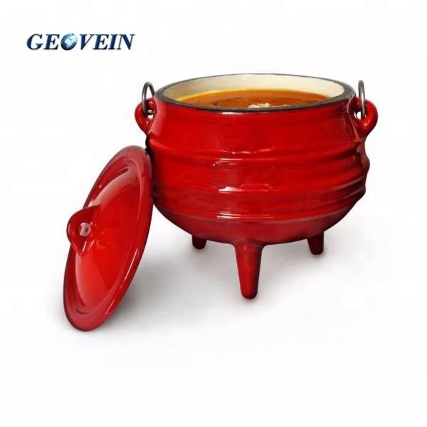 South African Cast iron Three-Legged Pot For Cooking Food Potjiekos