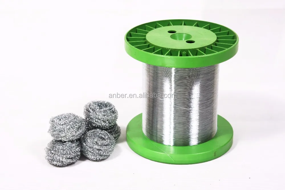 Kitchen steel wire ball scrub brush sink dish washing scrubber pot pan clean steel wire spiral scourer washing cleaning ball