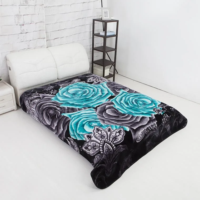 
Otsukeori supplier flower design 160*220cm 3.5kg embossed mora blanket for Libya 