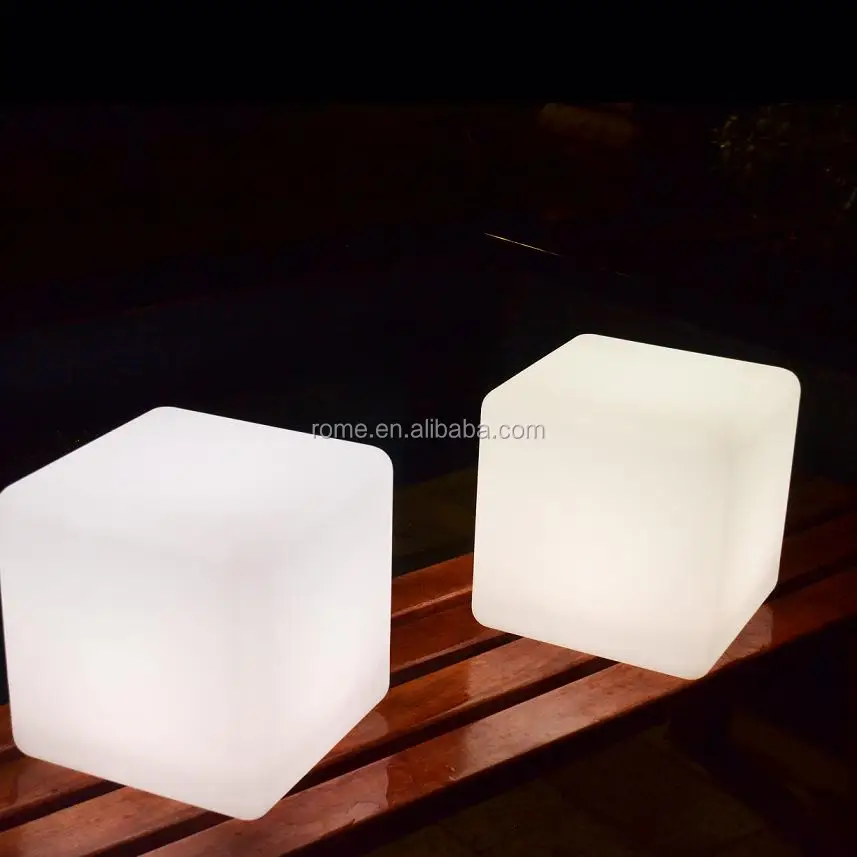 hot new products cube night light plastic sitting cubes led rgb 3d size 40cm led cube