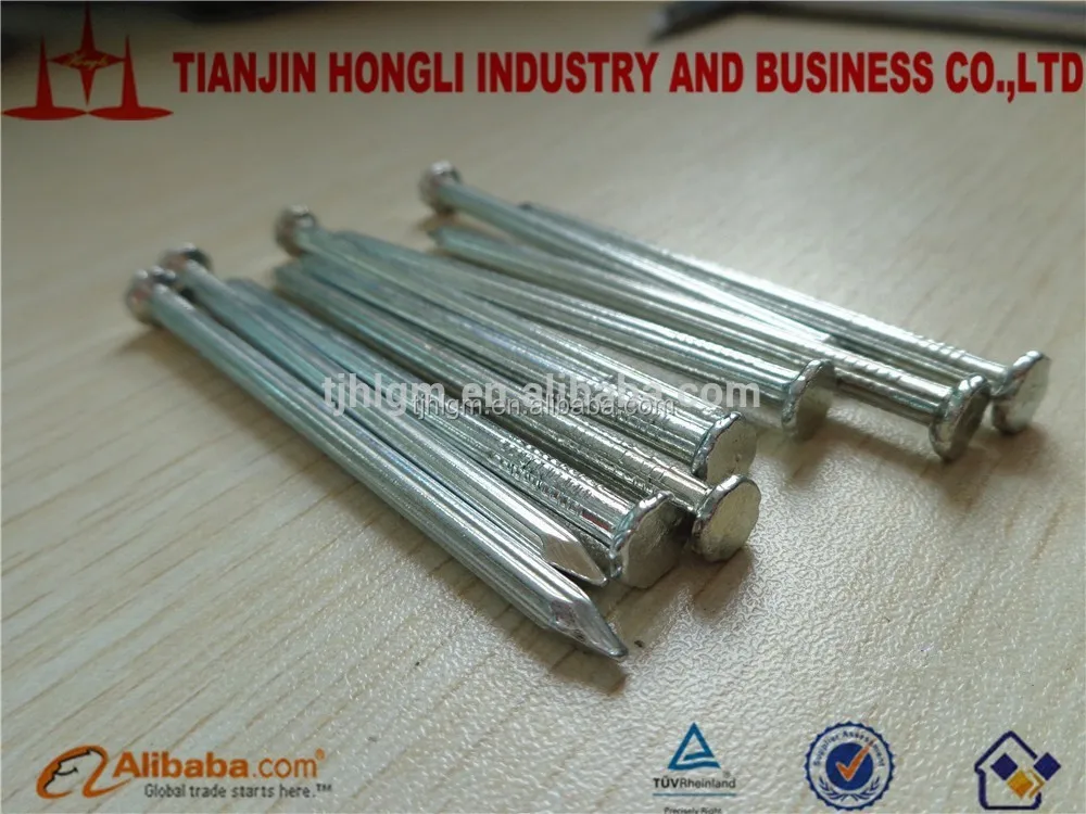 Катушки, закаленная оцинкованная рифленых стальных гвоздей/цементного бетона стальные гвозди/ногтей
