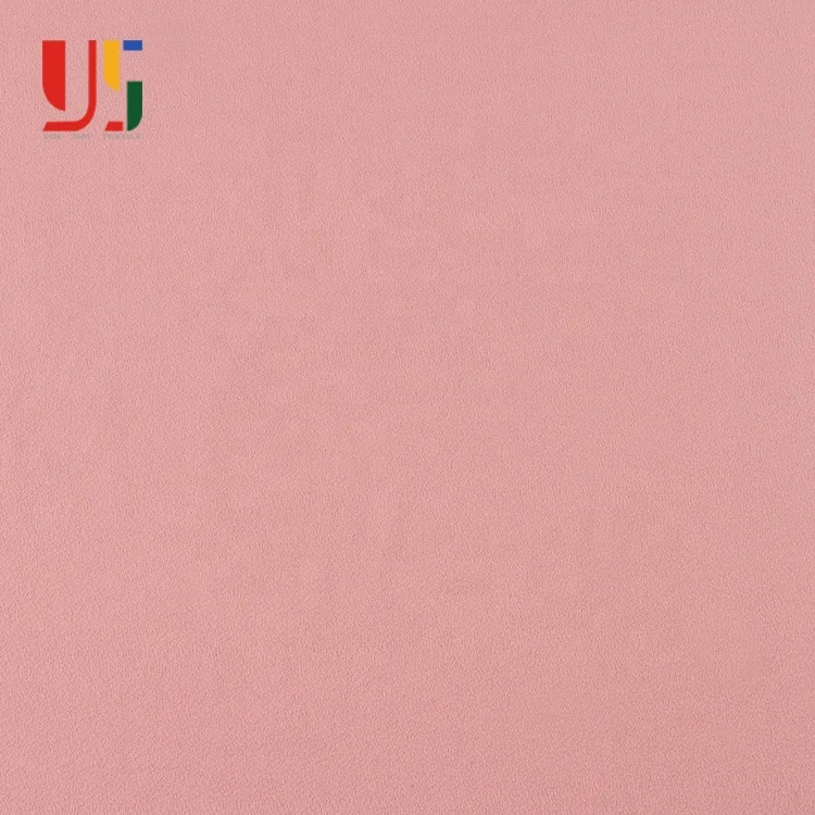 Pink Ity Knitted Single Jersey Spandex polyester Crepe Fabric Textile 100% Polyester