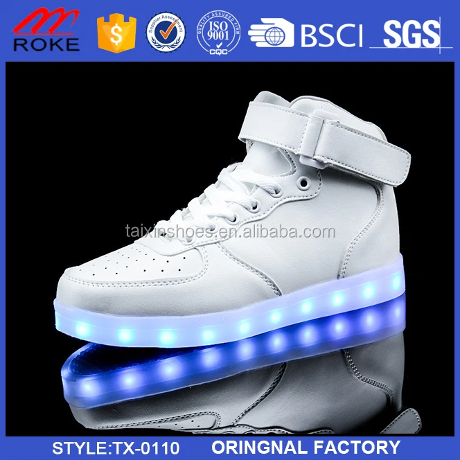 Popular High Top Led Dance Shoes Men And Women Light Up Shoes