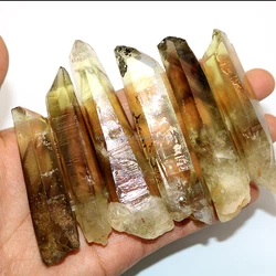 Real Himalayan crystal point citrine crystal point Lemurian Seed