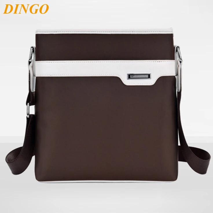 fashion travel small shoulder canvas bag leather zipper cotton material man office hand sling bag