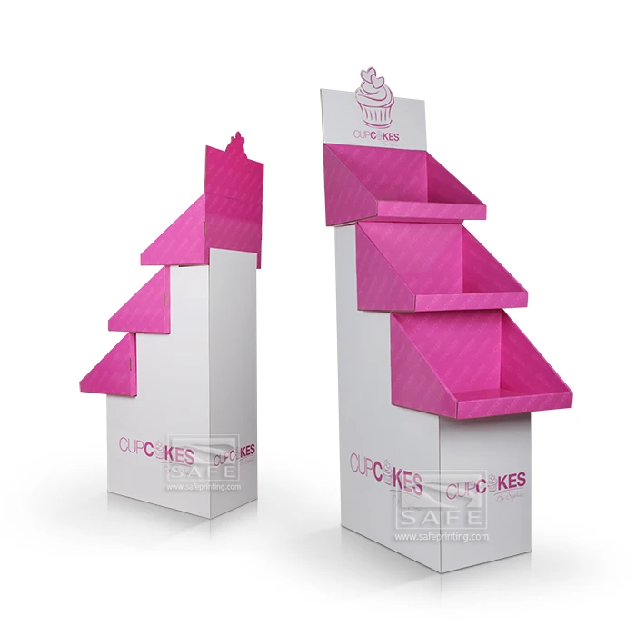 
Factory Price Pop Up Cardboard Display Stand Cardboard Floor Display Rack Corrugated Cardboard Paper Display Stand 