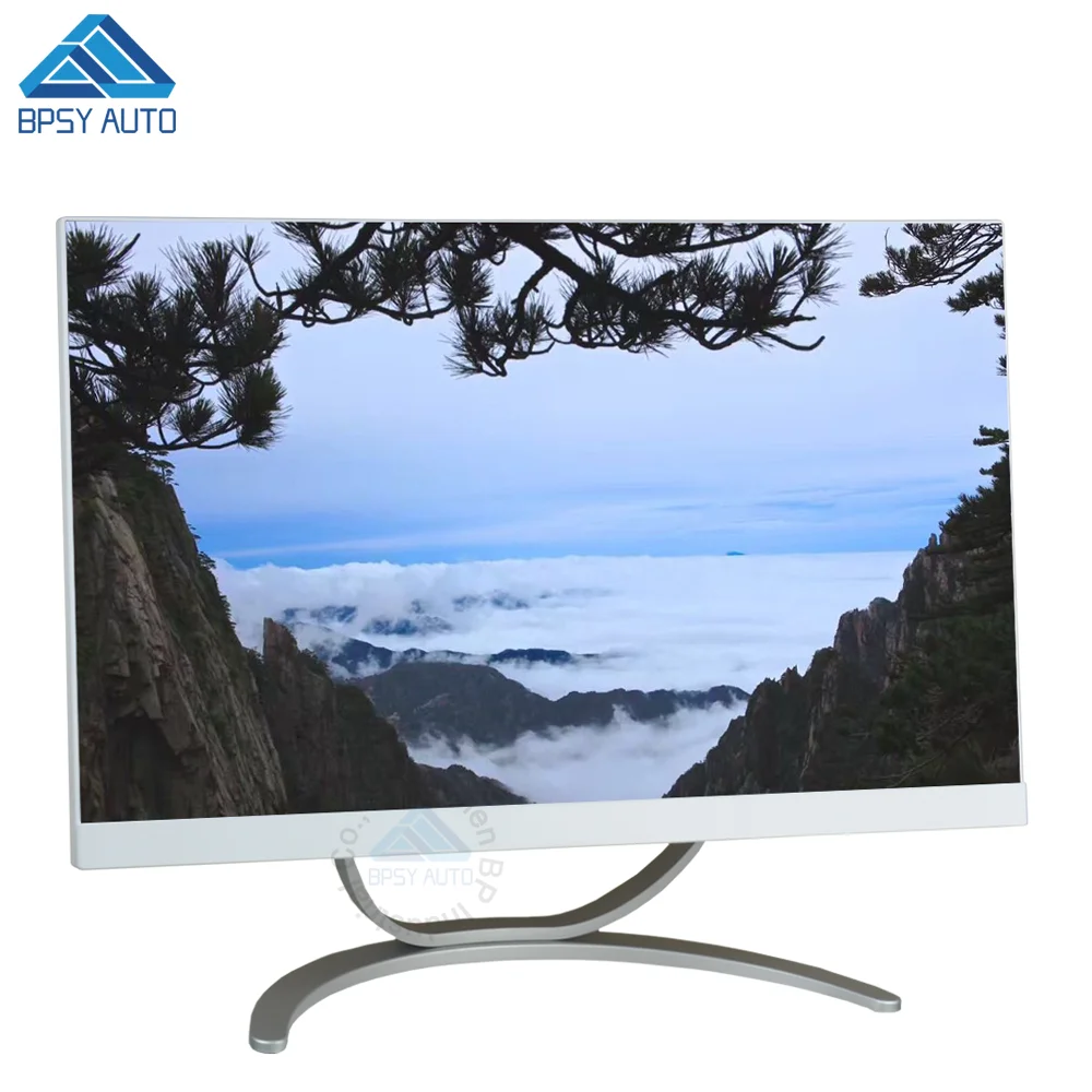 
White Color 23.8 Inch 1920*1080 Resolution Frameless Intel Core I3-8100 All In One Desktop Computer PC 