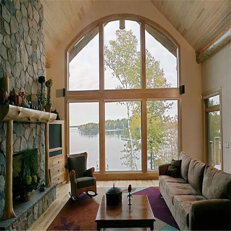 Aluminum fixed panel window with double insulated glazing