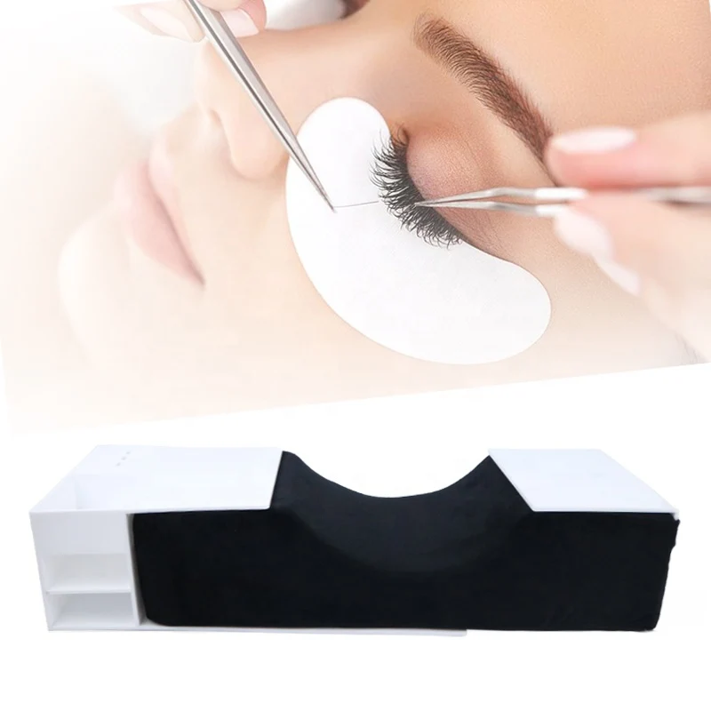 Ideal Concave Headrest Neck Support Eye Lash Pillow, Ergonomic Lash Pillow, Ergonomic Curved Cosmetic Eyelash Pillow