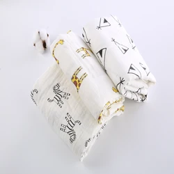 Zogift 2019 custom printing pattern Cotton muslin swaddle blanket baby muslin blankets,baby muslin,baby blanket