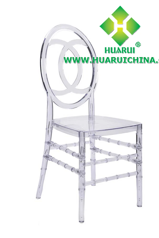 Transparent Clear Crystal PC  Plastic  Wood Chiavari Wedding   Phoenix Chair